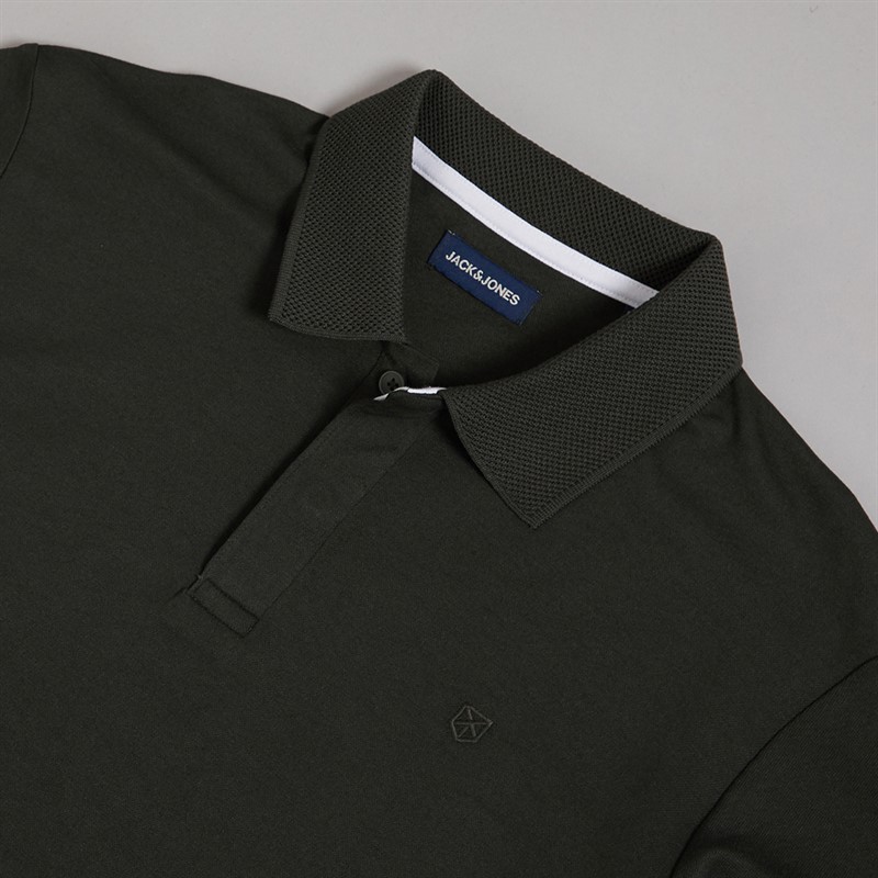 JACK & JONES Mens Crodney Polo Shirt Peat