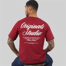 JACK & JONES Mens Norrebro T-Shirt Tibetan Red