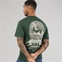 JACK & JONES Mens Maine Back Print T-Shirt Sycamore