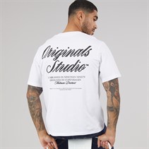 JACK & JONES Mens Norrebro T-Shirt Bright White