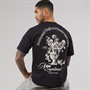 JACK & JONES Mens Maine Back Print T-Shirt Black