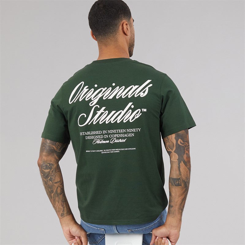 JACK & JONES Mens Norrebro T-Shirt Sycamore