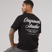 JACK & JONES Mens Norrebro T-Shirt Black