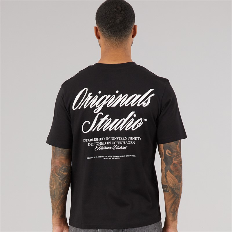 JACK & JONES Mens Norrebro T-Shirt Black