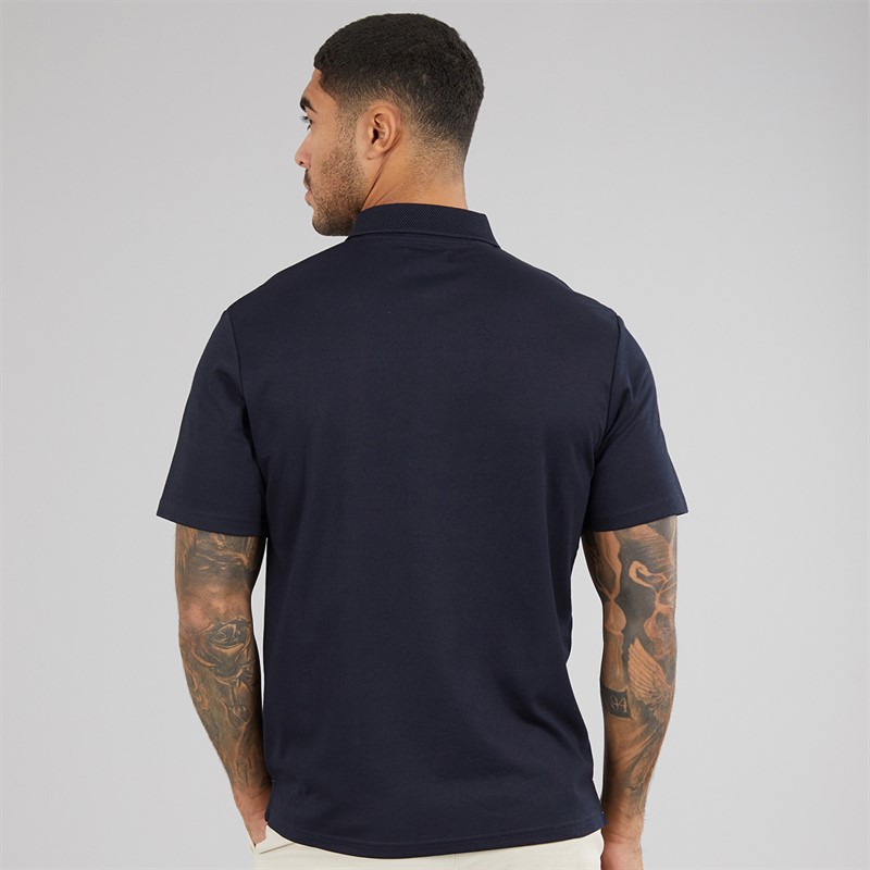 JACK & JONES Mens Crodney Polo Shirt Night Sky