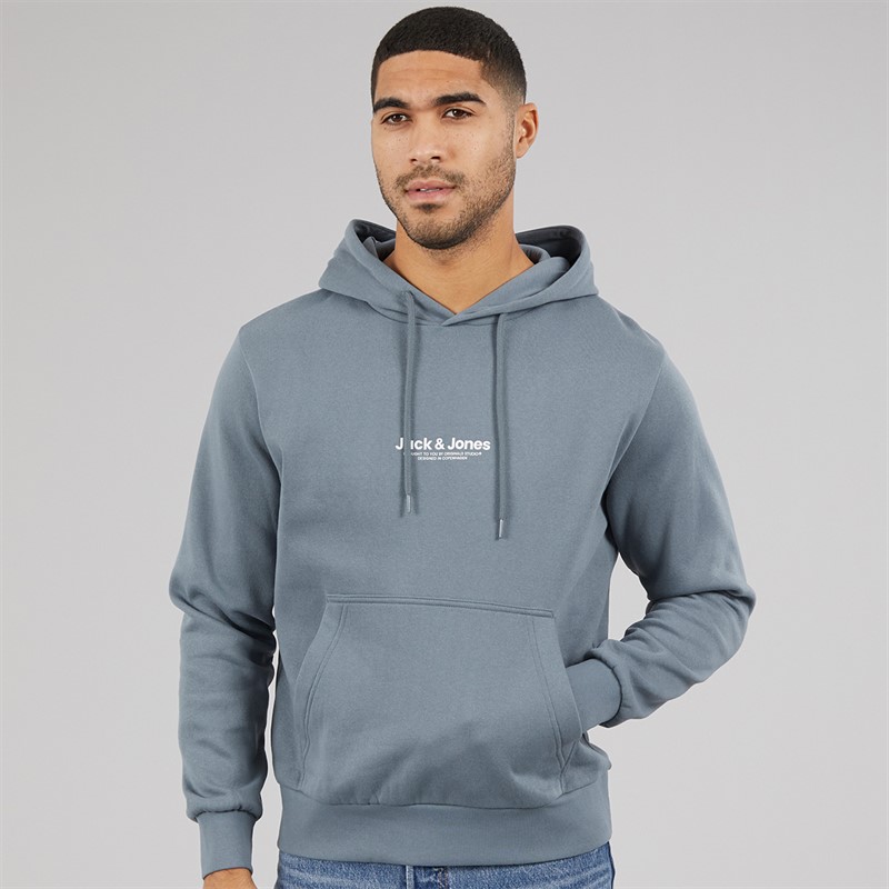JACK & JONES Mens Vesterbro Hoodie Stormy Weather