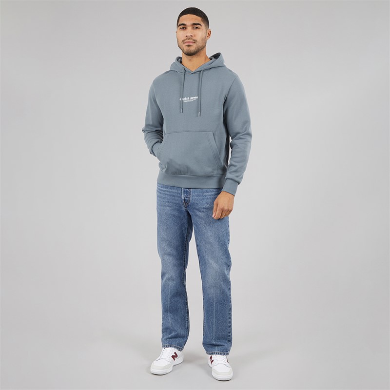 JACK & JONES Mens Vesterbro Hoodie Stormy Weather