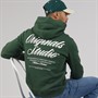 JACK & JONES Mens Norrebro Hoodie Sycamore