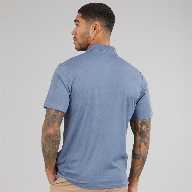 JACK & JONES Mens Crodney Polo Shirt Flint Stone