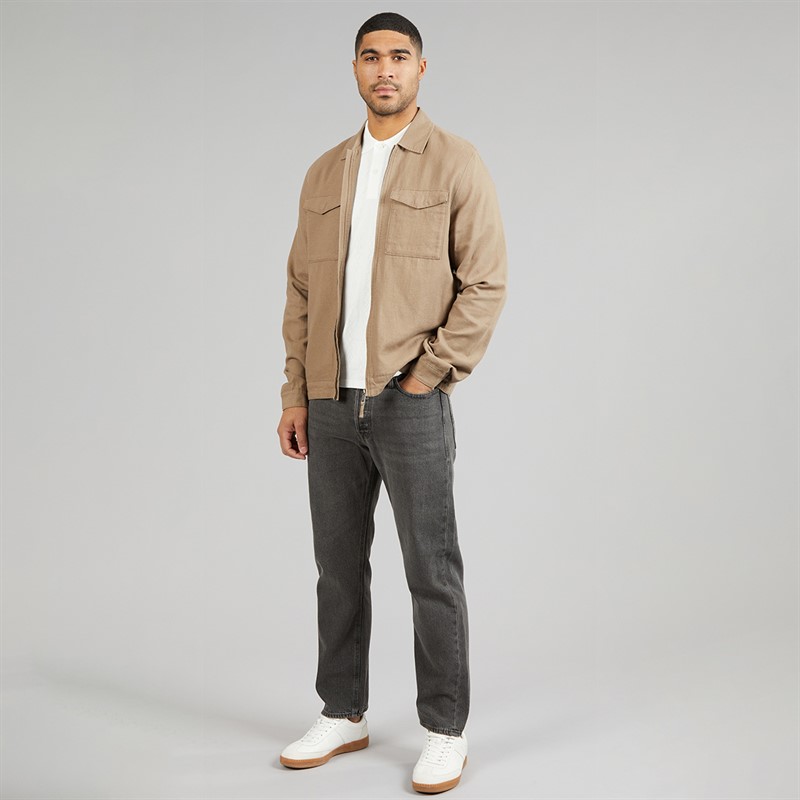 JACK & JONES Jeansy Chris AT 222 Original o kroju o kroju relaxed fit dla niego kolor Czarny