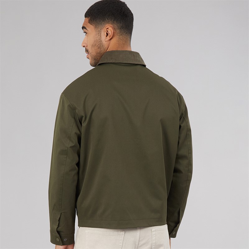 JACK & JONES Mens River Utility Coat Forest Night