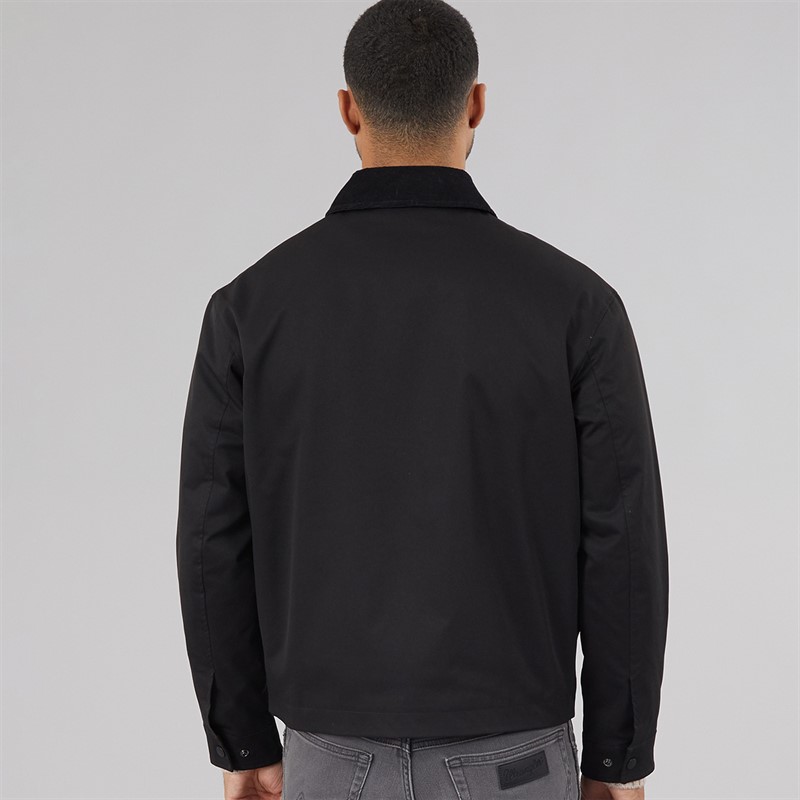 JACK & JONES Mens River Utility Coat Black