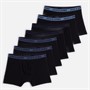JACK & JONES Mens Jacjohn Solid Seven Pack Trunks Black