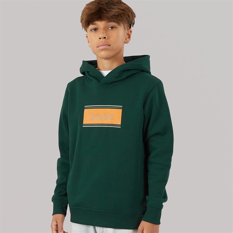 JACK & JONES Boys Buster Hoodie Scarab