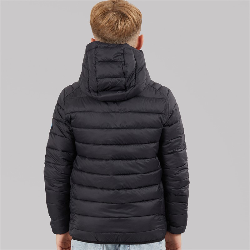 JACK & JONES Boys Bradley Light Puffer Jacket Black