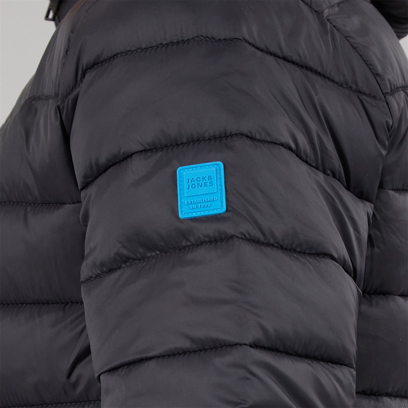 JACK & JONES Boys Bradley Light Puffer Jacket Black