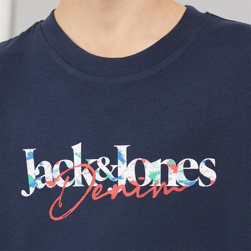 JACK & JONES Boys Tom T-Shirt Navy Blazer