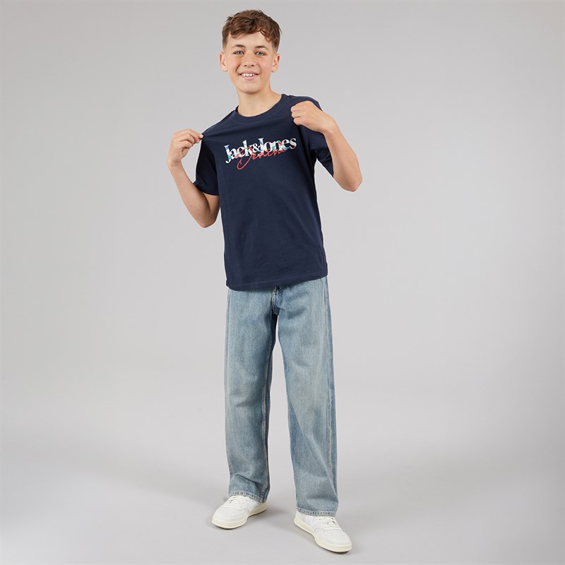 JACK & JONES Boys Tom T-Shirt Navy Blazer