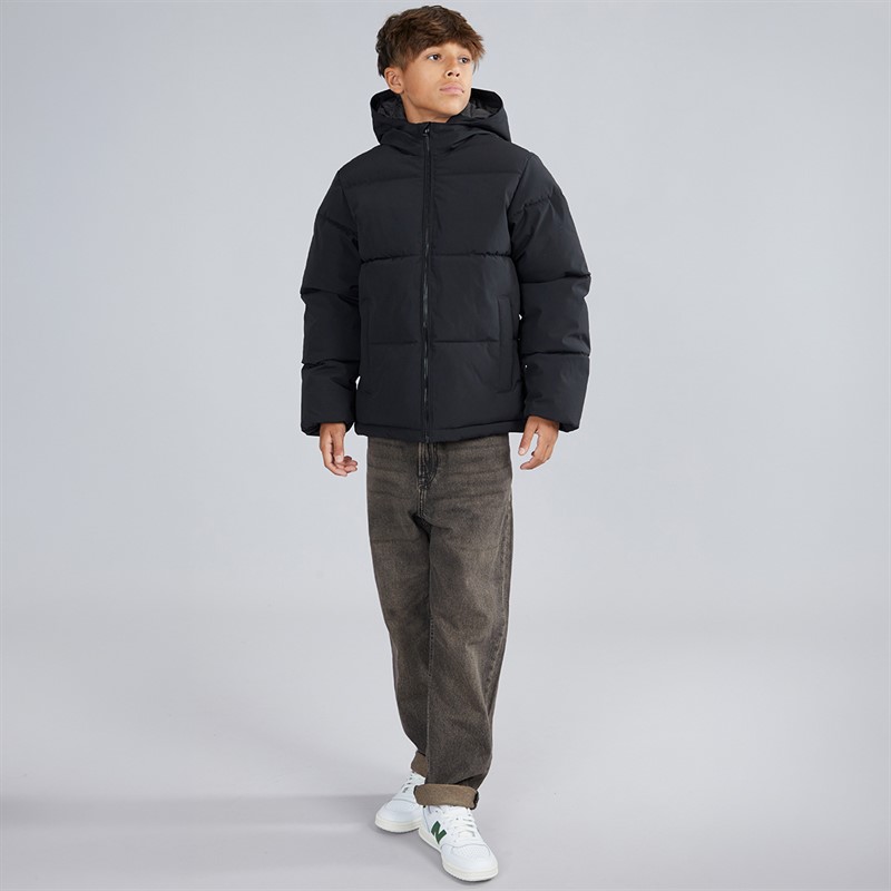 JACK & JONES Boys Surface Puffer Jacket Black