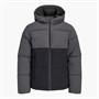 JACK & JONES Boys Surface Puffer Jacket Asphalt/Black