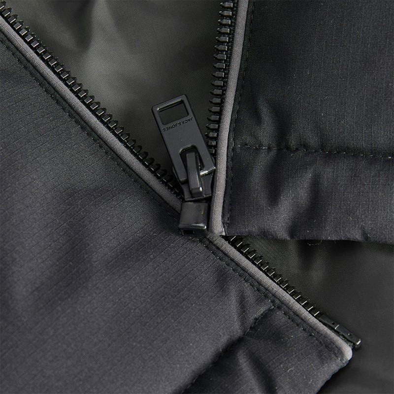 JACK & JONES Boys Surface Puffer Jacket Asphalt/Black