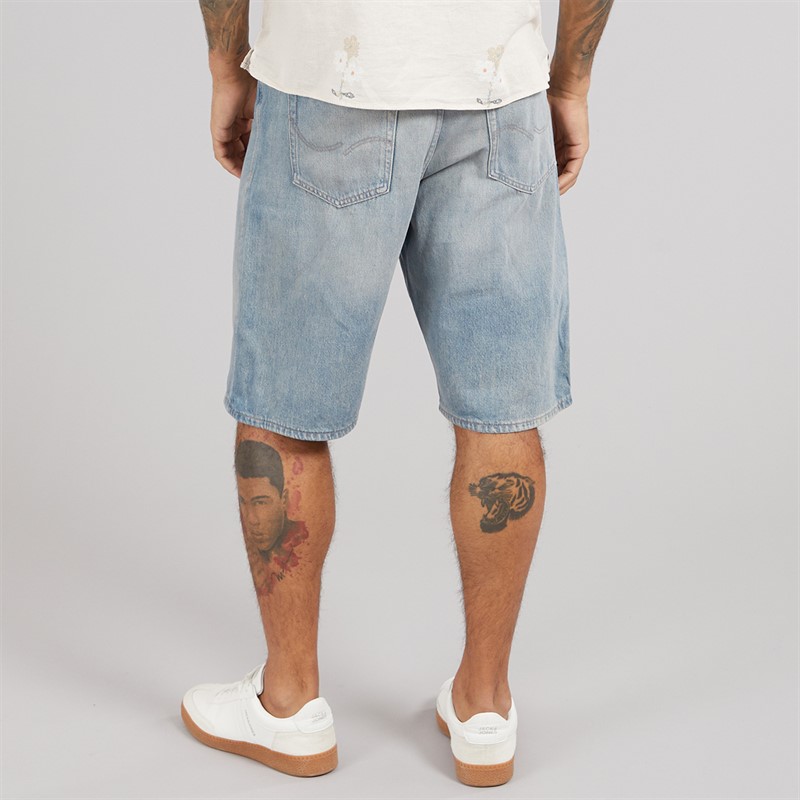 JACK & JONES Mens Ron Original Shorts Blue Denim