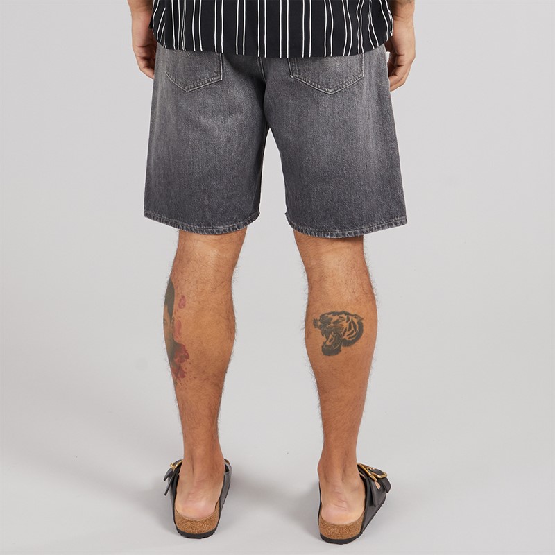 JACK & JONES Mens Alex Original 399 Shorts Black Denim