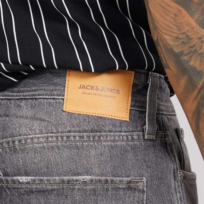 JACK & JONES Mens Alex Original 399 Shorts Black Denim