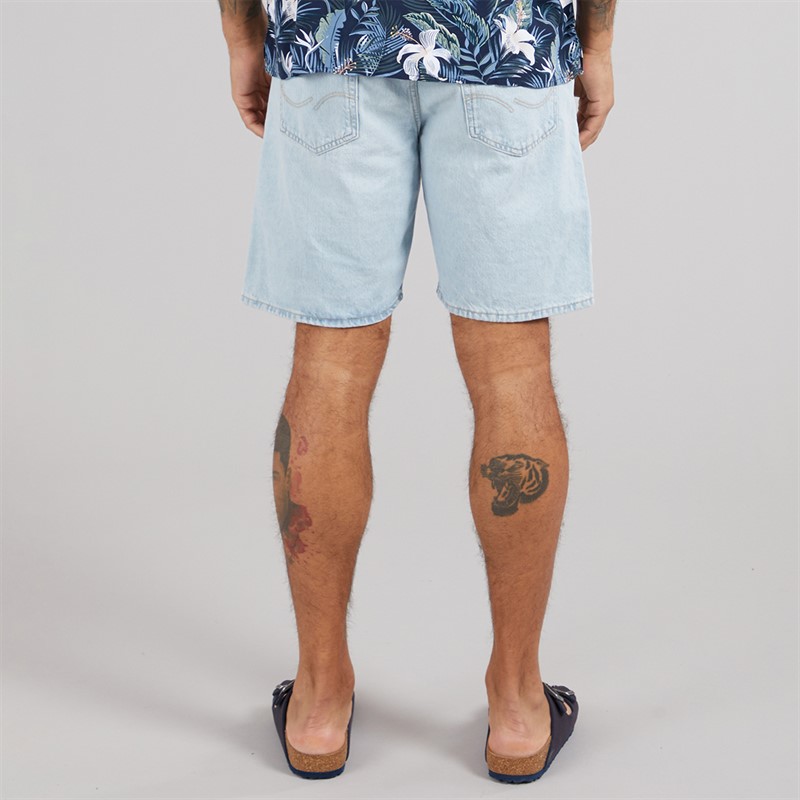 JACK & JONES Mens Tony Original 210 Shorts Blue Denim