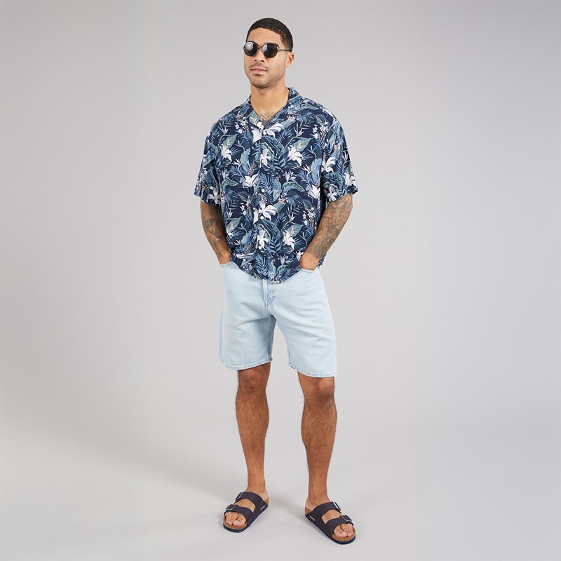 JACK & JONES Mens Tony Original 210 Shorts Blue Denim