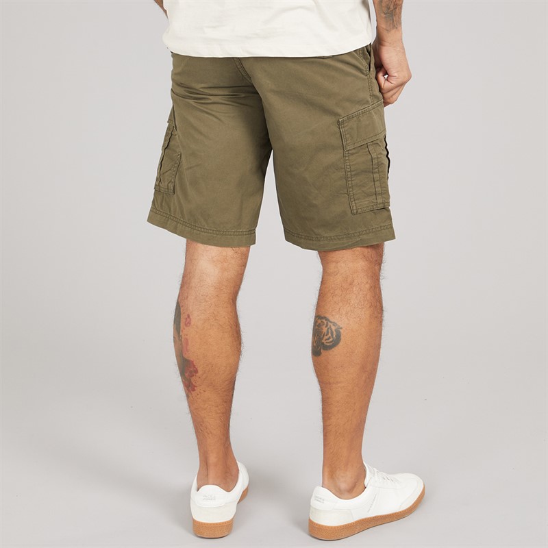 JACK & JONES Mens Cole Mateo Cargo Shorts Olive Night