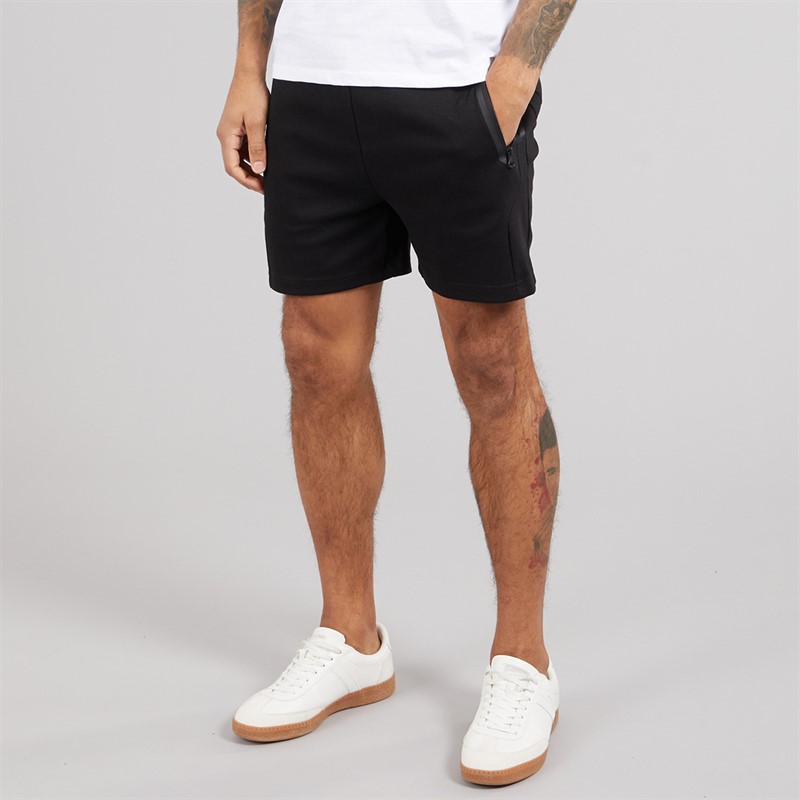 JACK & JONES Mens Gordon Fusion Sweat Shorts Black