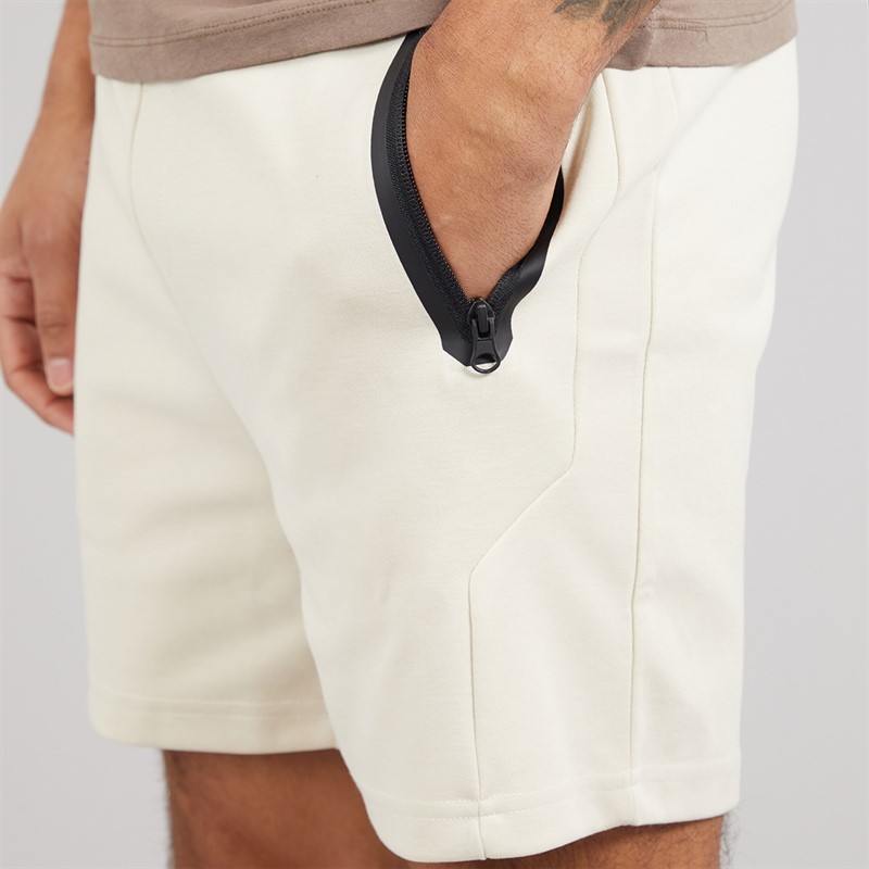 JACK & JONES Mens Gordon Fusion Sweat Shorts Moonbeam Melange