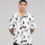 JACK & JONES Mens Jeff Charge Resort Short Sleeve Shirt Cloud Dancer