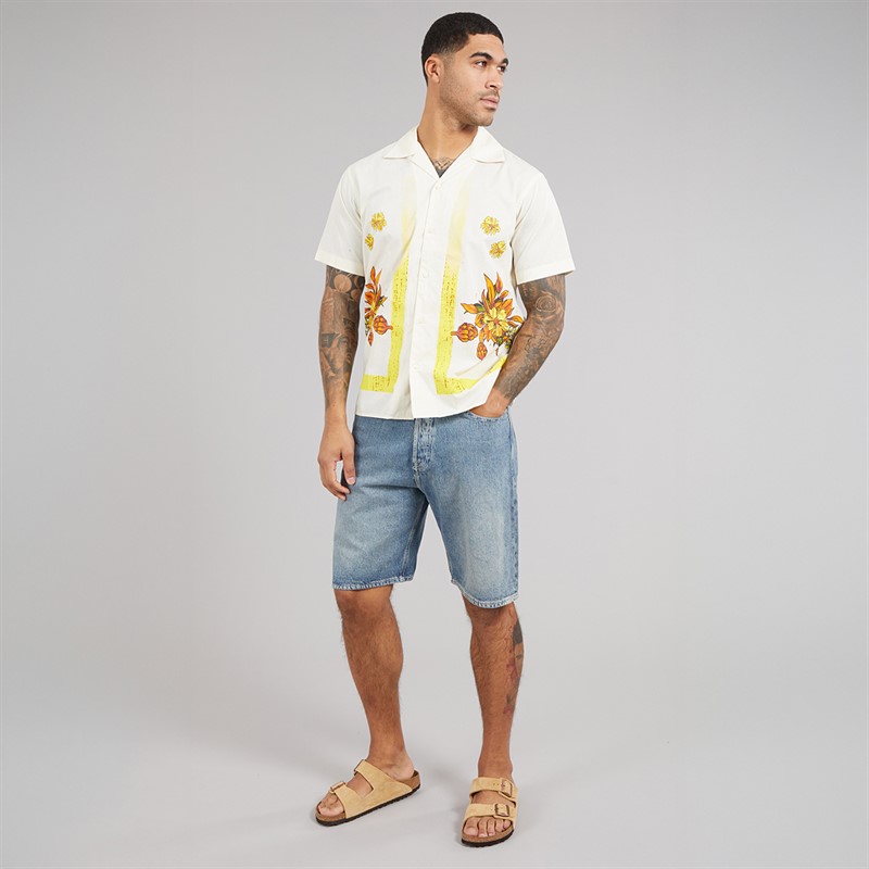 JACK & JONES Mens Alex Original 308 Shorts Blue Denim