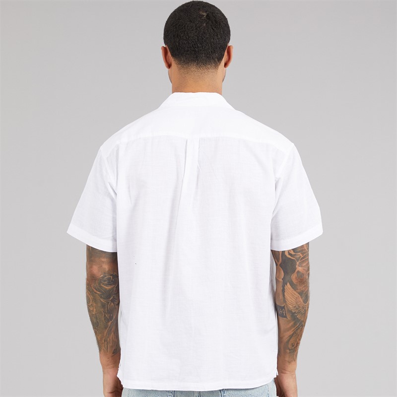 JACK & JONES Mens Summer Resort Short Sleeve Shirt White