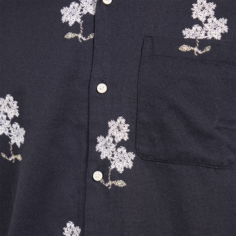 JACK & JONES Mens Mateo Resort Short Sleeve Shirt Sky Captain