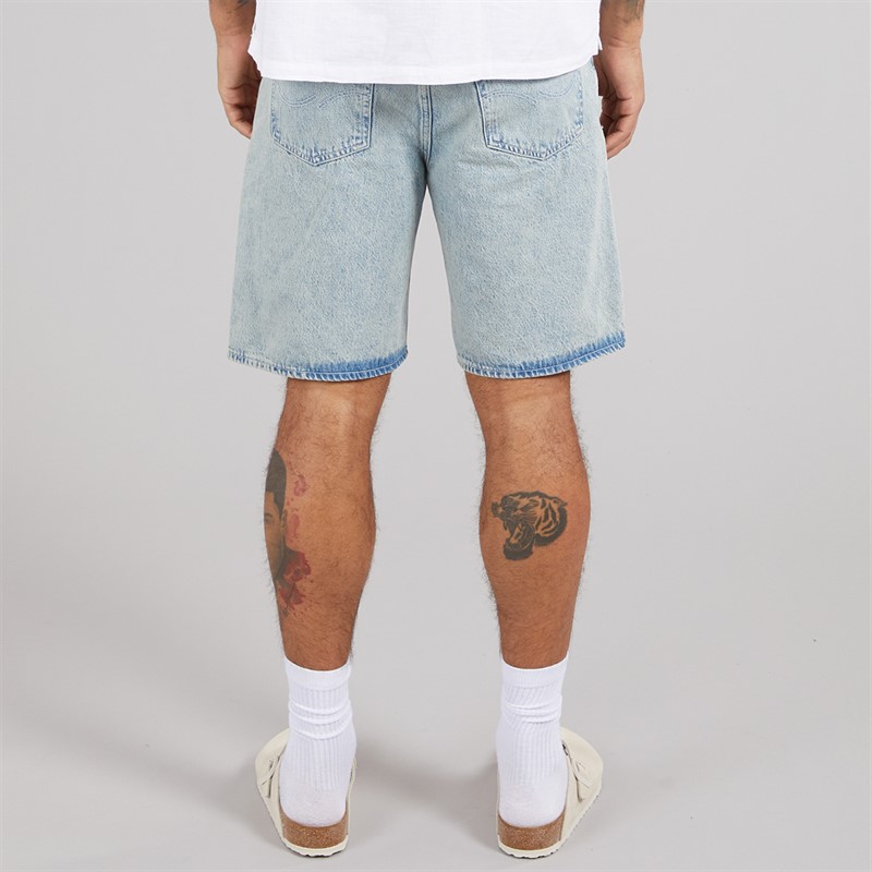 JACK & JONES Mens Alex Original 307 Shorts Blue Denim