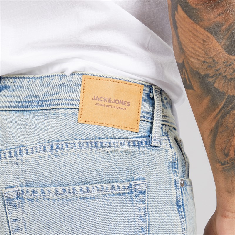 JACK & JONES Mens Alex Original 307 Shorts Blue Denim