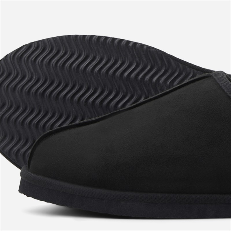 JACK & JONES Mens Dudely Slippers Anthracite