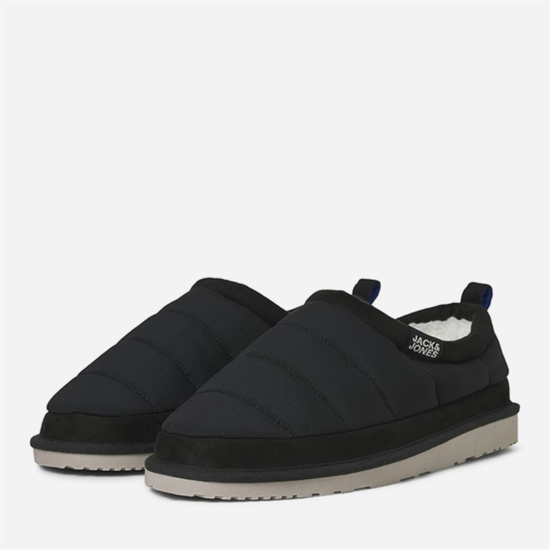 JACK & JONES Mens Puff Mule Slippers Anthracite