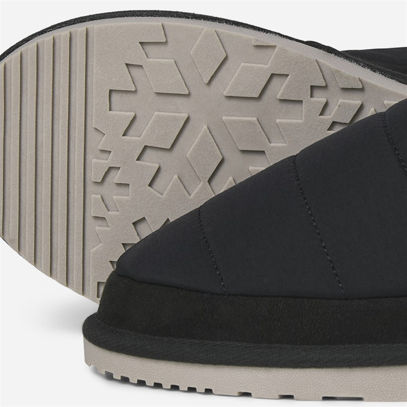 JACK & JONES Mens Puff Mule Slippers Anthracite
