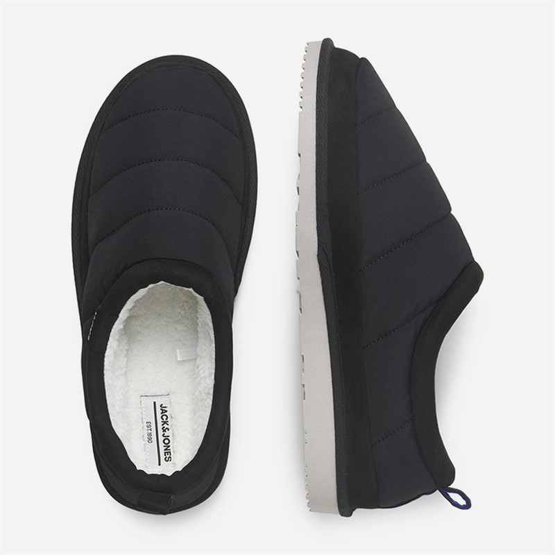 JACK & JONES Mens Puff Mule Slippers Anthracite