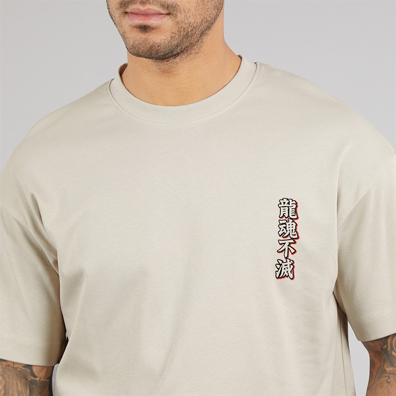 JACK & JONES Herren Tokyo Ward T Shirt Moonbeam