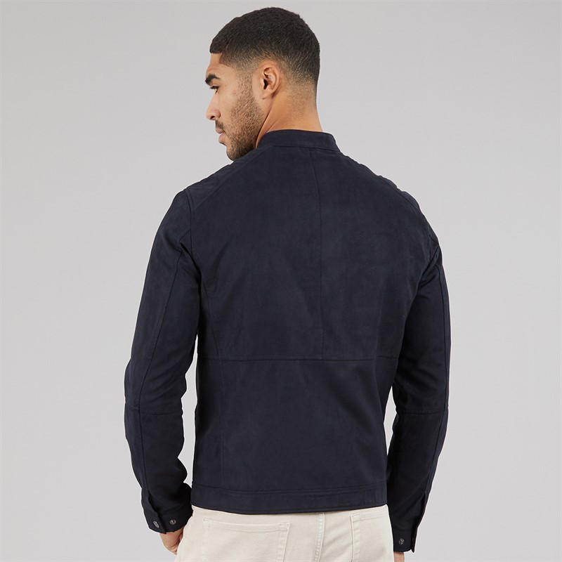 JACK & JONES Mens Dylan PU Jacket Black