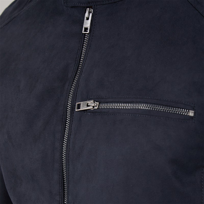 JACK & JONES Mens Dylan PU Jacket Black