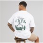 JACK & JONES Herren Vintage Renn T Shirt Bright White