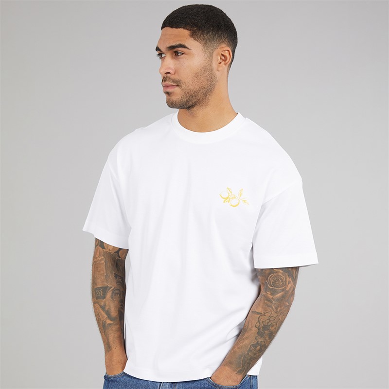 JACK & JONES Herren Limencello T-Shirt Bright White Limencello