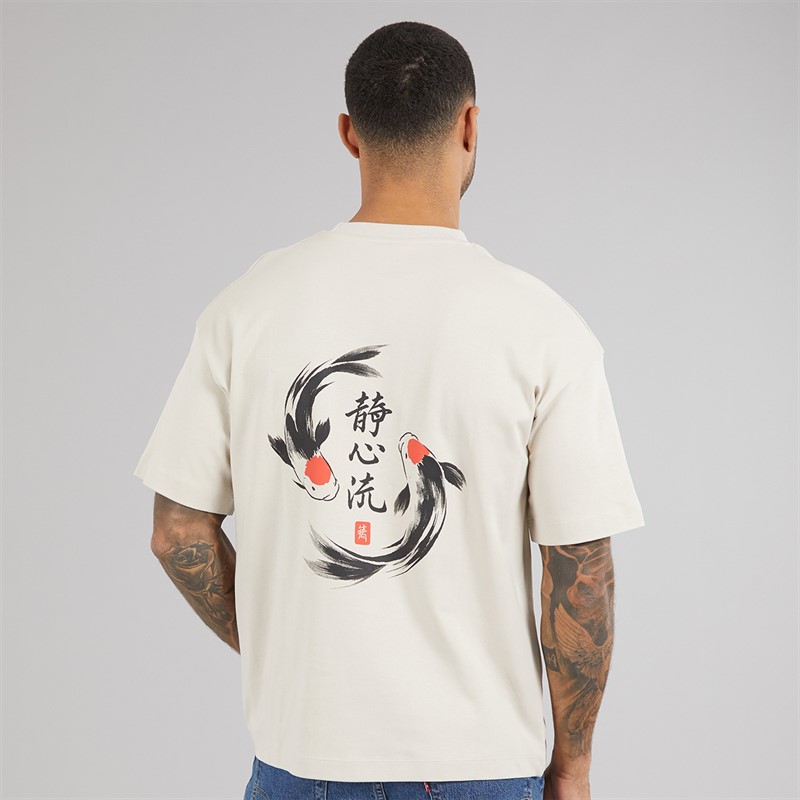 JACK & JONES Herren Fisch T Shirt Moonbeam Fish