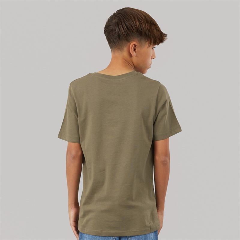 JACK & JONES Boys Haris Three Pack T-Shirts Black/Falcon/Magical Forest